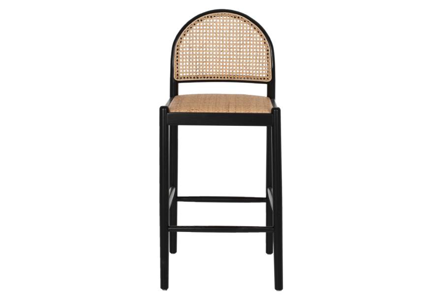 ΣΚΑΜΠΟ ΑΠΟ ΟΞΙΑ-RATTAN ΑΨΙΔΑ ΠΛΑΤΗ ΜΑΥΡΟ 43,5x50x98ΥεκHM9408.02