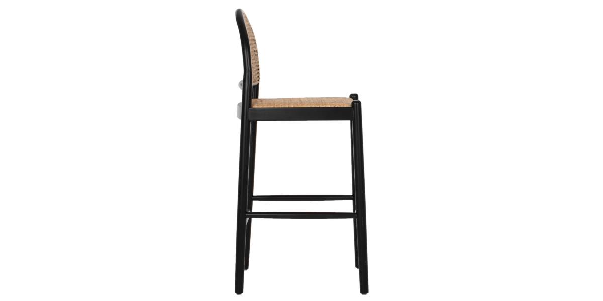 ΣΚΑΜΠΟ ΑΠΟ ΟΞΙΑ-RATTAN ΑΨΙΔΑ ΠΛΑΤΗ ΜΑΥΡΟ 43,5x50x98ΥεκHM9408.02