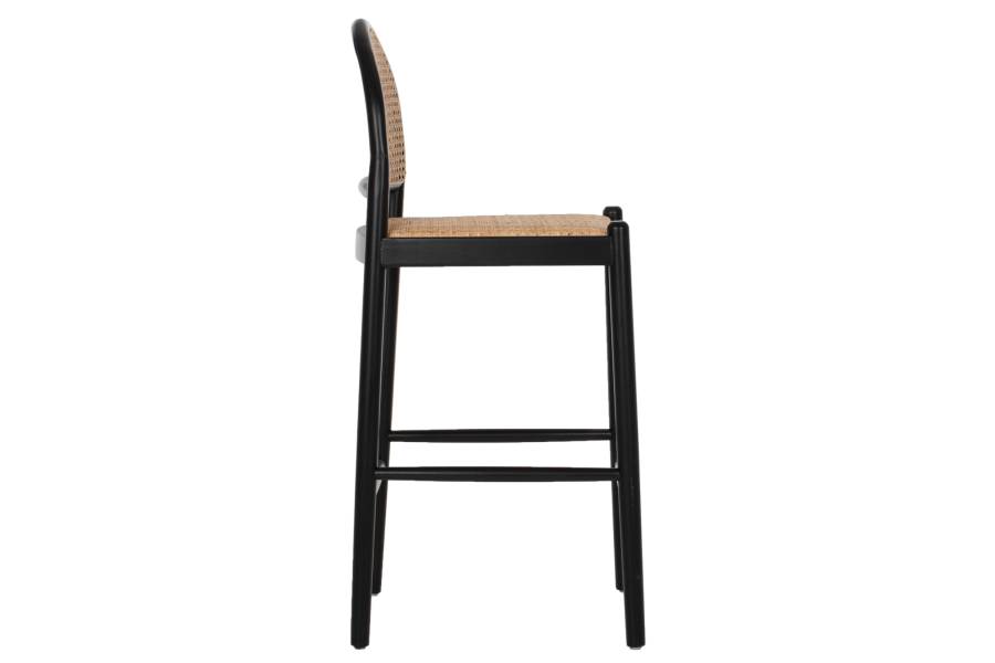 ΣΚΑΜΠΟ ΑΠΟ ΟΞΙΑ-RATTAN ΑΨΙΔΑ ΠΛΑΤΗ ΜΑΥΡΟ 43,5x50x98ΥεκHM9408.02