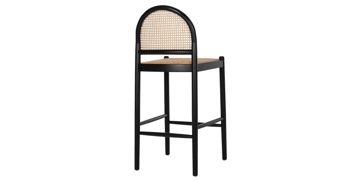ΣΚΑΜΠΟ ΑΠΟ ΟΞΙΑ-RATTAN ΑΨΙΔΑ ΠΛΑΤΗ ΜΑΥΡΟ 43,5x50x98ΥεκHM9408.02