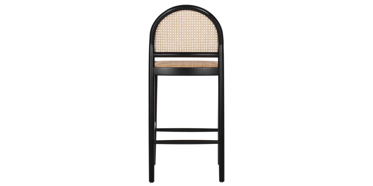 ΣΚΑΜΠΟ ΑΠΟ ΟΞΙΑ-RATTAN ΑΨΙΔΑ ΠΛΑΤΗ ΜΑΥΡΟ 43,5x50x98ΥεκHM9408.02