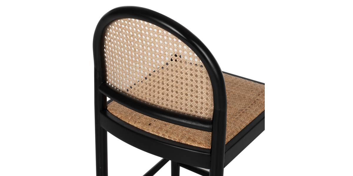 ΣΚΑΜΠΟ ΑΠΟ ΟΞΙΑ-RATTAN ΑΨΙΔΑ ΠΛΑΤΗ ΜΑΥΡΟ 43,5x50x98ΥεκHM9408.02