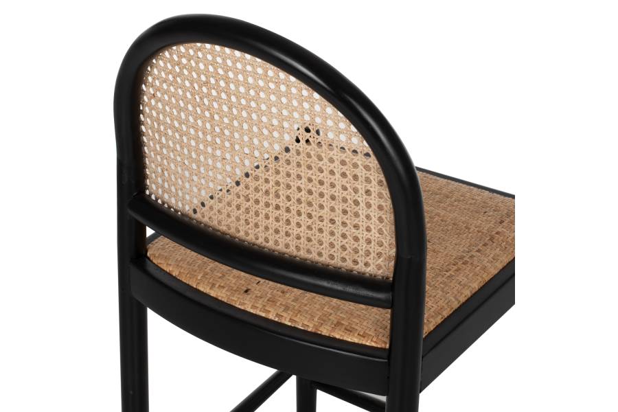 ΣΚΑΜΠΟ ΑΠΟ ΟΞΙΑ-RATTAN ΑΨΙΔΑ ΠΛΑΤΗ ΜΑΥΡΟ 43,5x50x98ΥεκHM9408.02