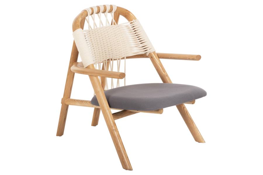 ΠΟΛΥΘΡΟΝΑ CRAFT HM9413.01 ΑΠΟ ΦΡΑΞΙΝΟ ΚΑΙ ΣΧΟΙΝΙ ΦΥΣΙΚΟ 81x76x81Y εκ.
