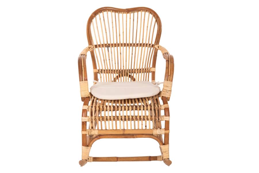ΚΟΥΝΙΣΤΗ ΠΟΛΥΘΡΟΝΑ ΜΕ ΜΑΞΙΛΑΡΙ SANTA FE RATTAN HM9343 60x103x90Υ εκ.
