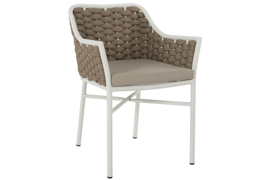 ΠΟΛΥΘΡΟΝΑ HM5858.02 ΛΕΥΚΗ ΜΕ ΣΧΟΙΝΙ ΜΠΕΖ 56x58x76Yεκ.