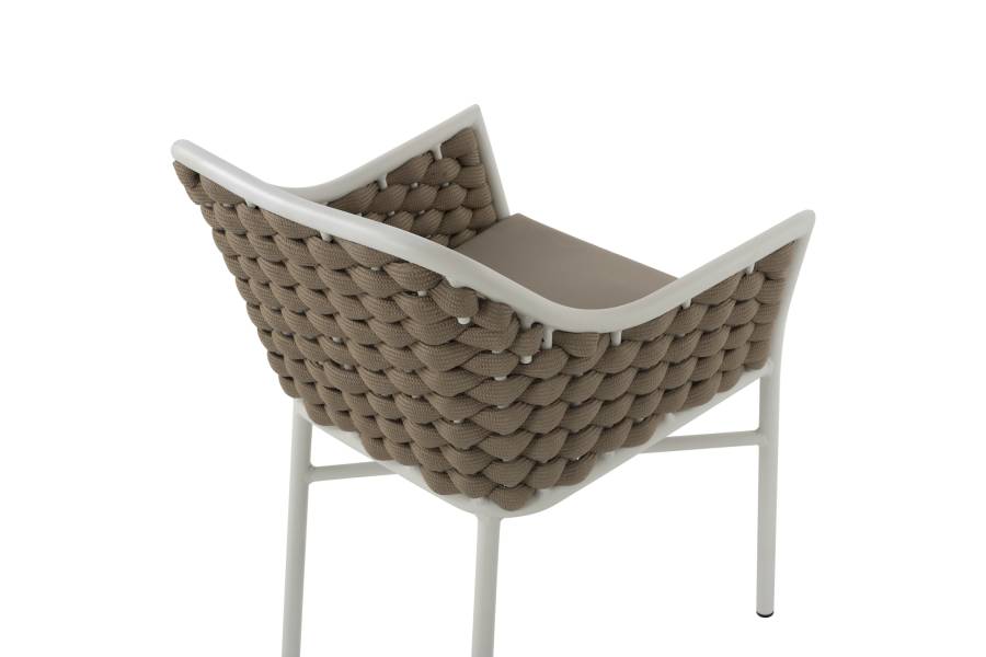 ΠΟΛΥΘΡΟΝΑ HM5858.02 ΛΕΥΚΗ ΜΕ ΣΧΟΙΝΙ ΜΠΕΖ 56x58x76Yεκ.