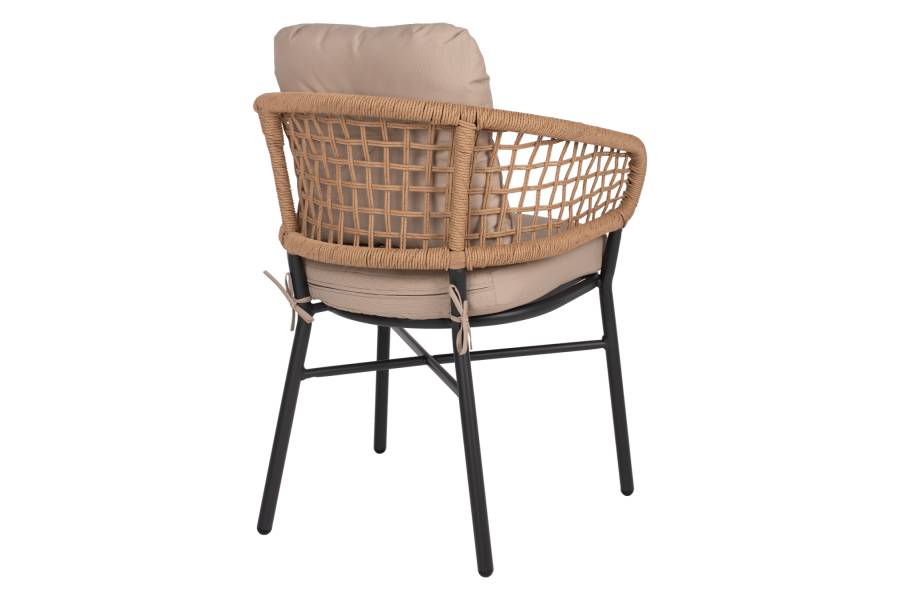 ΠΟΛΥΘΡΟΝΑ ΑΛΟΥΜΙΝΙΟΥ DARK GREY ΕΠΑΓΓΕΛΜ. RATTAN ΜΑΞΙΛΑΡΙ ΜΠΕΖ HM5863.01 60x56x84 εκ.