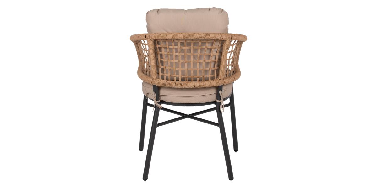 ΠΟΛΥΘΡΟΝΑ ΑΛΟΥΜΙΝΙΟΥ DARK GREY ΕΠΑΓΓΕΛΜ. RATTAN ΜΑΞΙΛΑΡΙ ΜΠΕΖ HM5863.01 60x56x84 εκ.