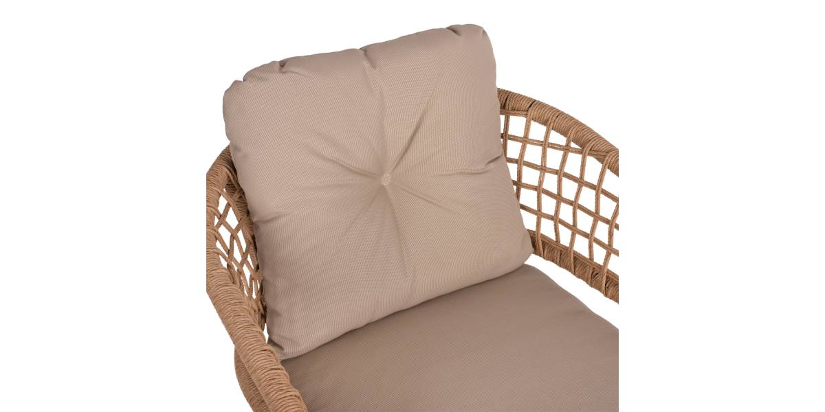 ΠΟΛΥΘΡΟΝΑ ΑΛΟΥΜΙΝΙΟΥ DARK GREY ΕΠΑΓΓΕΛΜ. RATTAN ΜΑΞΙΛΑΡΙ ΜΠΕΖ HM5863.01 60x56x84 εκ.
