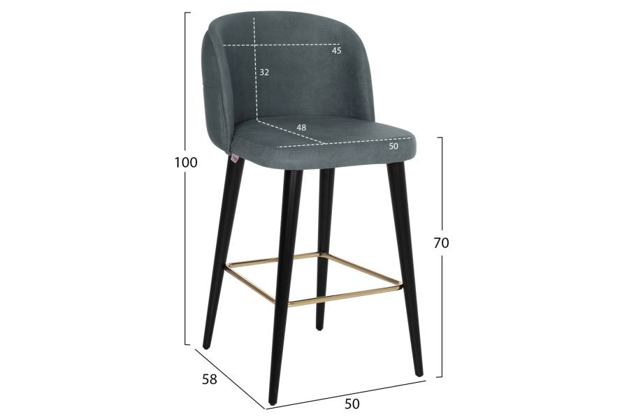 ΣΚΑΜΠΟ ΕΠΑΓΓΕΛΜΑΤΙΚΟ MARCELLO HM9280.20 Τ.NUBUCK ΓΚΡΙ ΞΥΛΙΝΟ 50x58x100Υεκ.