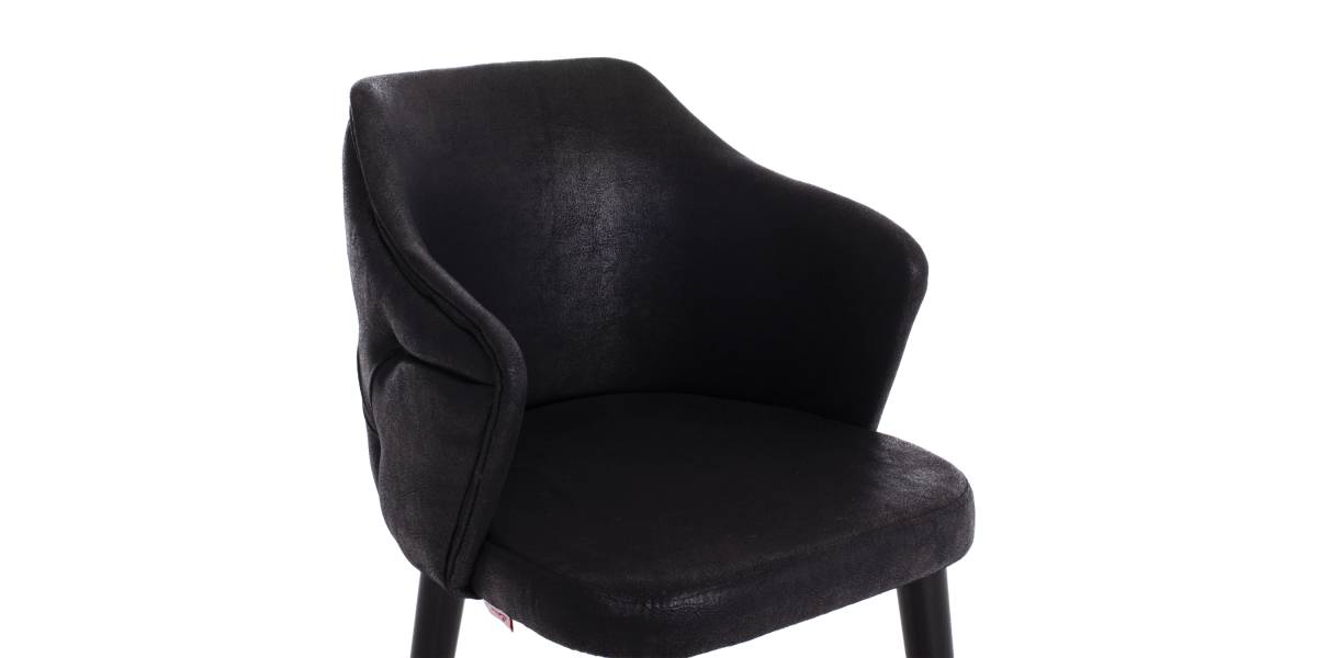 ΣΚΑΜΠΟ BAR ΕΠΑΓΓΕΛΜΑΤΙΚΟ ALONZO HM9281.14 Τ.NUBUCK ΜΑΥΡΟ ΞΥΛΙΝΟ 50x62x108,5Υεκ.