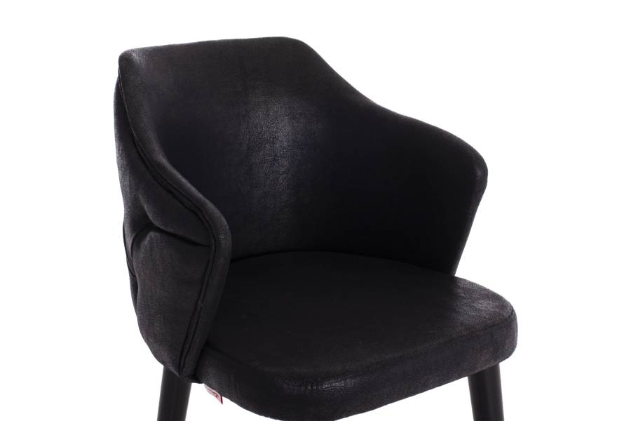 ΣΚΑΜΠΟ BAR ΕΠΑΓΓΕΛΜΑΤΙΚΟ ALONZO HM9281.14 Τ.NUBUCK ΜΑΥΡΟ ΞΥΛΙΝΟ 50x62x108,5Υεκ.