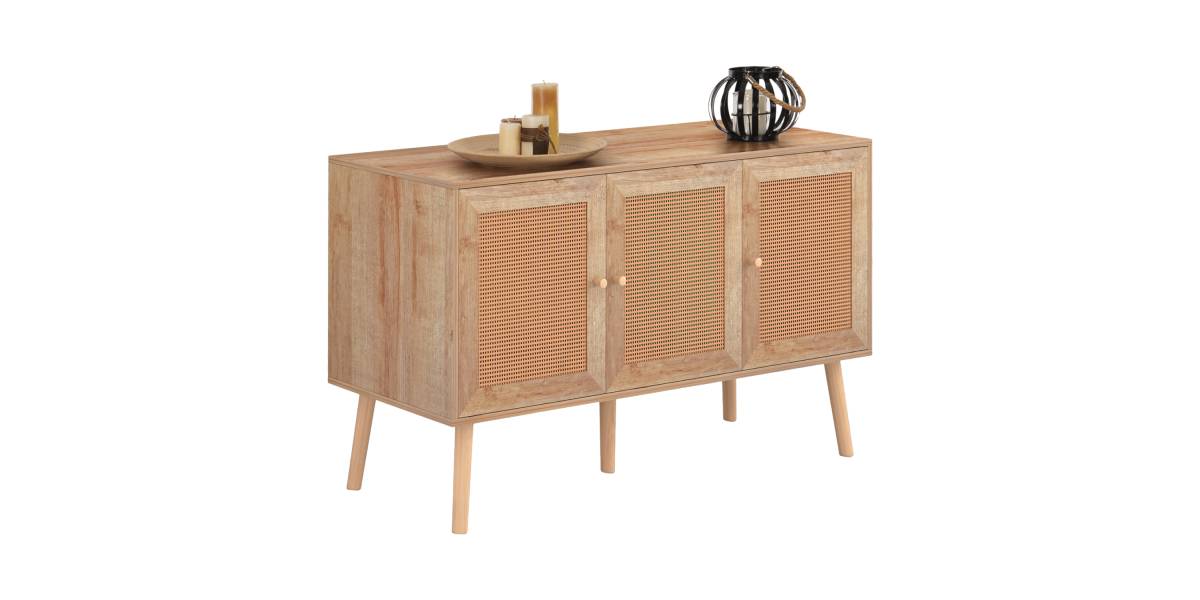 ΜΠΟΥΦΕΣ ΜΕΛΑΜΙΝΗΣ COLM- ΣΥΝΘ. RATTAN ΣΤΙΣ ΠΟΡΤΕΣ HM9220.11 120Χ39Χ70Υεκ.