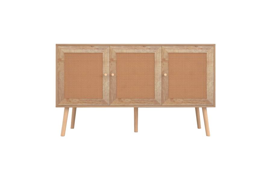 ΜΠΟΥΦΕΣ ΜΕΛΑΜΙΝΗΣ COLM- ΣΥΝΘ. RATTAN ΣΤΙΣ ΠΟΡΤΕΣ HM9220.11 120Χ39Χ70Υεκ.