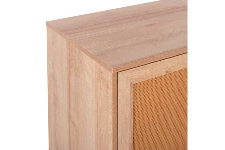 ΜΠΟΥΦΕΣ ΜΕΛΑΜΙΝΗΣ COLM- ΣΥΝΘ. RATTAN ΣΤΙΣ ΠΟΡΤΕΣ HM9220.11 120Χ39Χ70Υεκ.