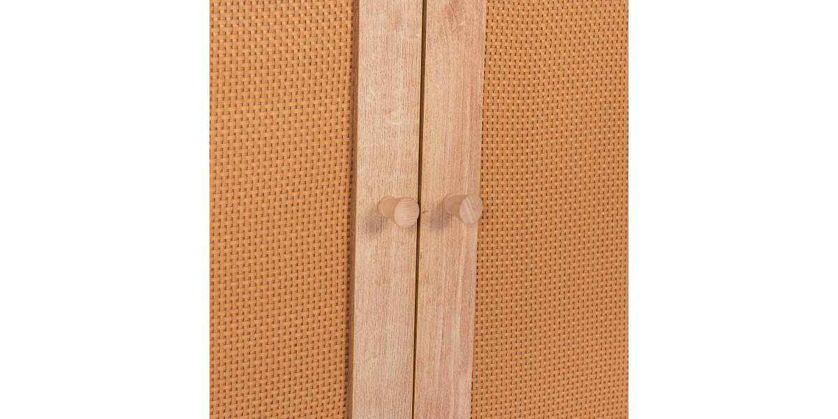 ΜΠΟΥΦΕΣ ΜΕΛΑΜΙΝΗΣ COLM- ΣΥΝΘ. RATTAN ΣΤΙΣ ΠΟΡΤΕΣ HM9220.11 120Χ39Χ70Υεκ.