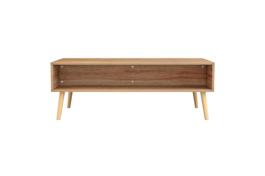 ΤΡΑΠΕΖΙ ΣΑΛΟΝΙΟΥ ΜΕΛΑΜΙΝΗΣ COLM RATTAN HM9224.11 ΣΕ ΦΥΣΙΚΟ ΧΡΩΜΑ 110x59x39,5Yεκ.