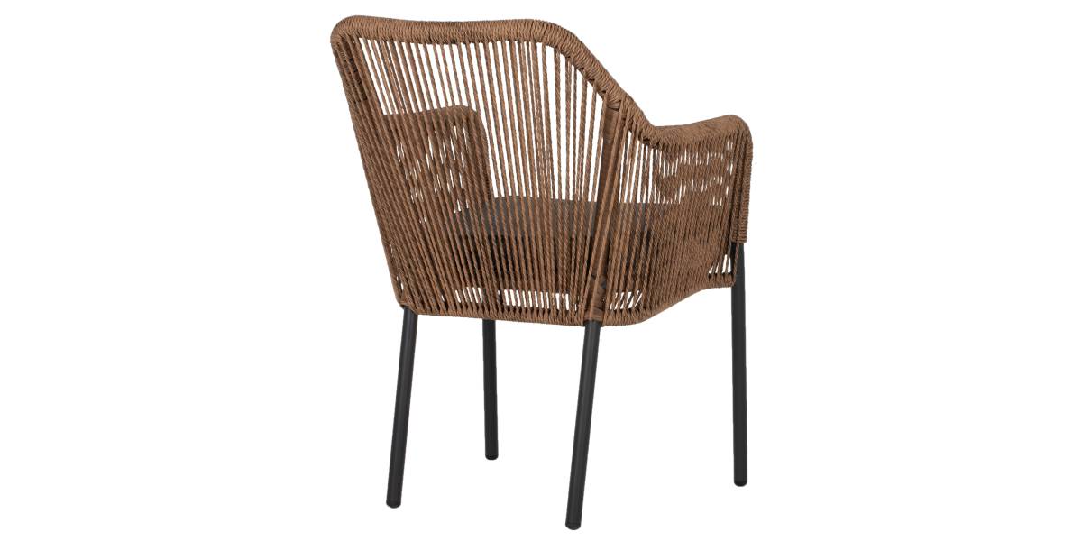 ΠΟΛΥΘΡΟΝΑ ΑΛΟΥΜΙΝΙΟΥ ΓΚΡΙ ΜΕ ΣΧΟΙΝΙ WICKER PE 56x66x79Yεκ. HM5855.03