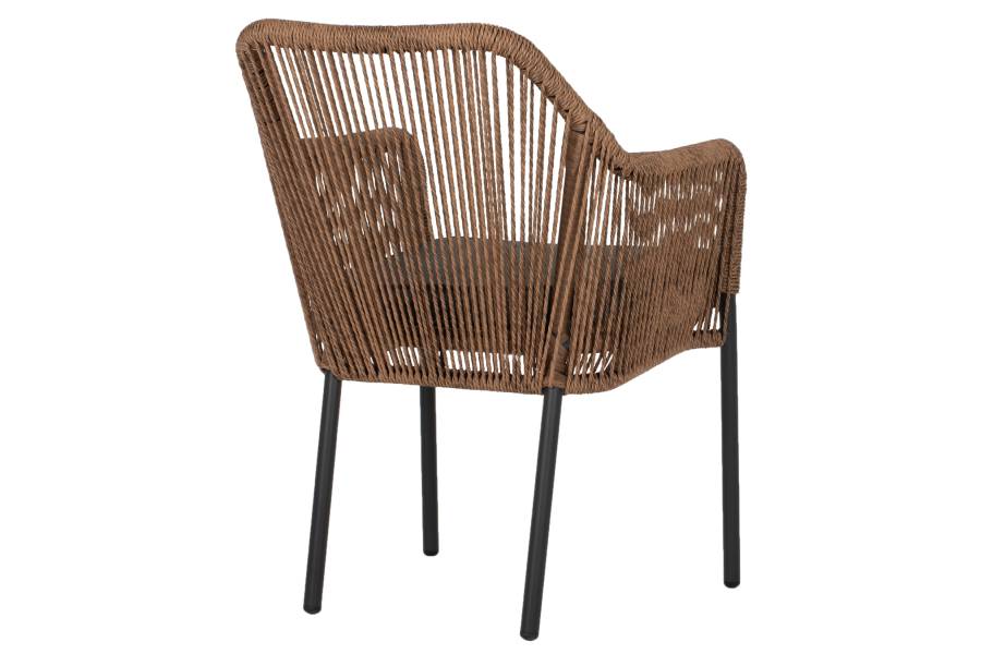 ΠΟΛΥΘΡΟΝΑ ΑΛΟΥΜΙΝΙΟΥ ΓΚΡΙ ΜΕ ΣΧΟΙΝΙ WICKER PE 56x66x79Yεκ. HM5855.03