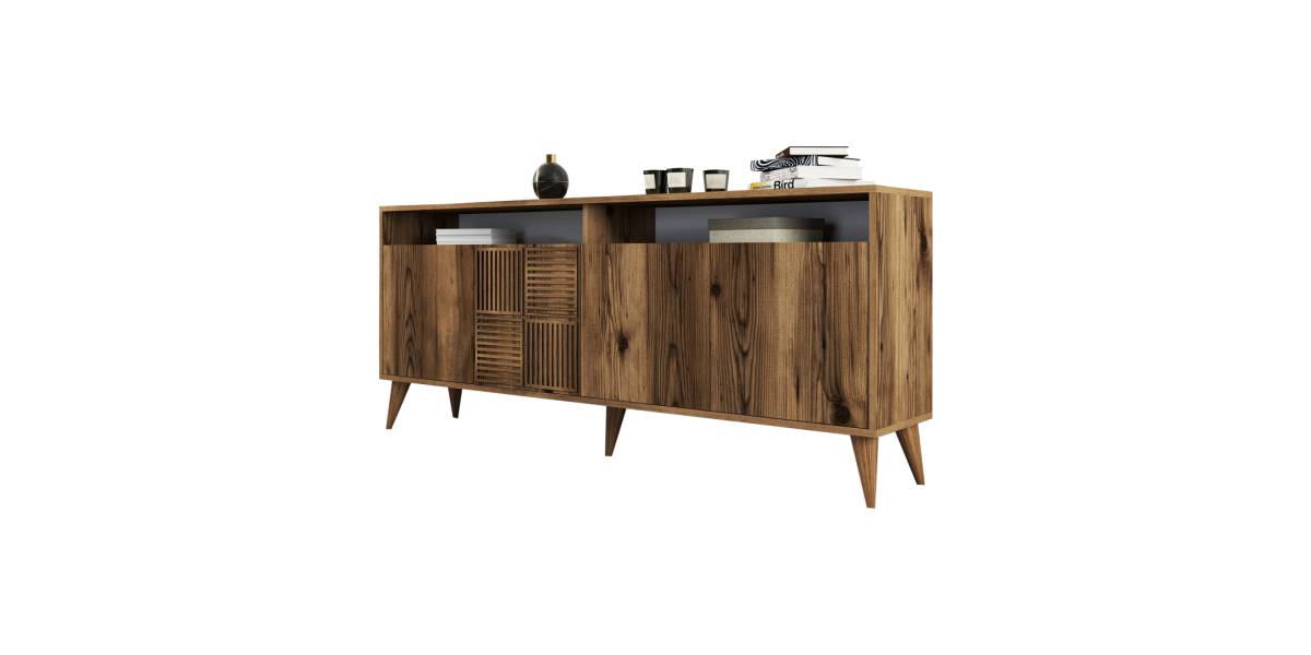 ΜΠΟΥΦΕΣ ΜΕΛΑΜΙΝΗΣ ΚΑΡΥΔΙ HM9431.04 180x35x78.6Υεκ.
