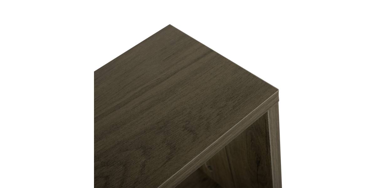 ΒΟΗΘΗΤΙΚΟ ΤΡΑΠΕΖΙ ΜΕ ΡΑΦΙΑ AMEER ΜΕΛΑΜΙΝΗ ΣΕ OLIVE GREY ΧΡΩΜΑ HM8881.12 50x17x56Υεκ.