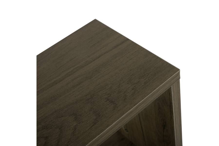 ΒΟΗΘΗΤΙΚΟ ΤΡΑΠΕΖΙ ΜΕ ΡΑΦΙΑ AMEER ΜΕΛΑΜΙΝΗ ΣΕ OLIVE GREY ΧΡΩΜΑ HM8881.12 50x17x56Υεκ.