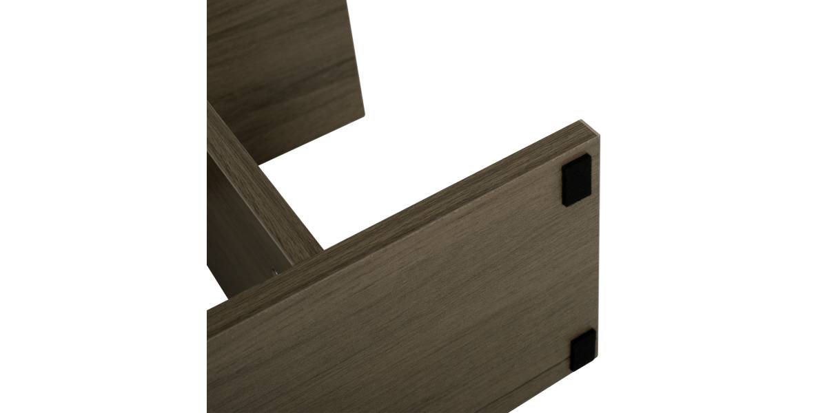 ΒΟΗΘΗΤΙΚΟ ΤΡΑΠΕΖΙ ΜΕ ΡΑΦΙΑ AMEER ΜΕΛΑΜΙΝΗ ΣΕ OLIVE GREY ΧΡΩΜΑ HM8881.12 50x17x56Υεκ.
