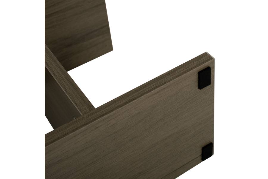 ΒΟΗΘΗΤΙΚΟ ΤΡΑΠΕΖΙ ΜΕ ΡΑΦΙΑ AMEER ΜΕΛΑΜΙΝΗ ΣΕ OLIVE GREY ΧΡΩΜΑ HM8881.12 50x17x56Υεκ.