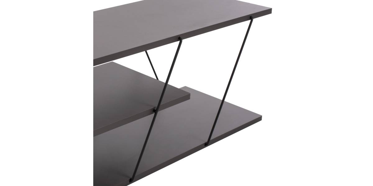 ΕΠΙΠΛΟ ΤΗΛΕΟΡΑΣΗΣ TARS HM8922.20 ΜΕΛΑΜΙΝΗ ΓΚΡΙ 120x32x33Yεκ.