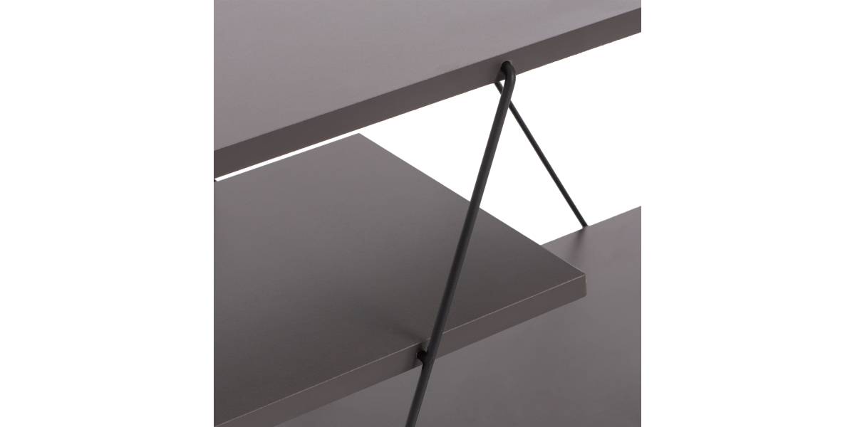 ΕΠΙΠΛΟ ΤΗΛΕΟΡΑΣΗΣ TARS HM8922.20 ΜΕΛΑΜΙΝΗ ΓΚΡΙ 120x32x33Yεκ.