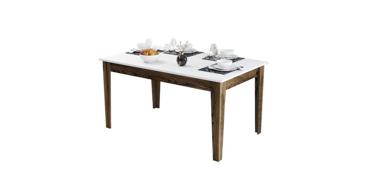 ΤΡΑΠΕΖΙ ΤΡΑΠΕΖΑΡΙΑΣ STANDARD HM9507.02 ΜΕΛΑΜΙΝΗ ΚΑΡΥΔΙ-ΛΕΥΚΟ ΜΕ ΑΠΟΘ.ΧΩΡΟ 145x88x75Yεκ.
