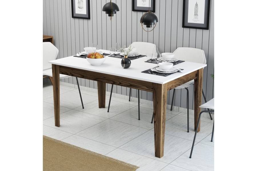 ΤΡΑΠΕΖΙ ΤΡΑΠΕΖΑΡΙΑΣ STANDARD HM9507.02 ΜΕΛΑΜΙΝΗ ΚΑΡΥΔΙ-ΛΕΥΚΟ ΜΕ ΑΠΟΘ.ΧΩΡΟ 145x88x75Yεκ.