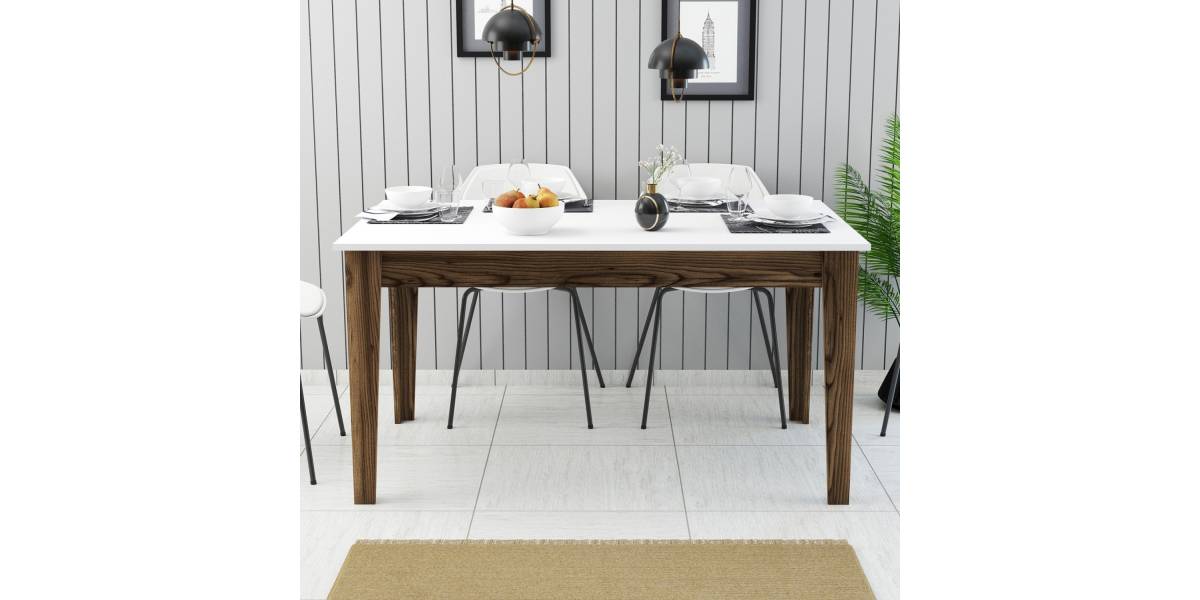ΤΡΑΠΕΖΙ ΤΡΑΠΕΖΑΡΙΑΣ STANDARD HM9507.02 ΜΕΛΑΜΙΝΗ ΚΑΡΥΔΙ-ΛΕΥΚΟ ΜΕ ΑΠΟΘ.ΧΩΡΟ 145x88x75Yεκ.