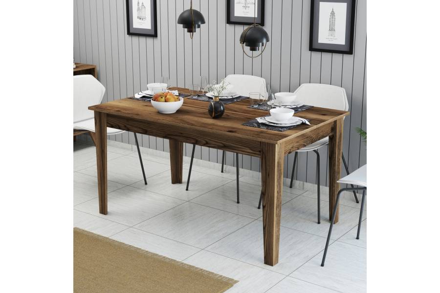 ΤΡΑΠΕΖΙ ΤΡΑΠΕΖΑΡΙΑΣ STANDARD HM9507.04 ΜΕΛΑΜΙΝΗ ΚΑΡΥΔΙ ME ΑΠΟΘHK.ΧΩΡΟ 145x88x75Yεκ.