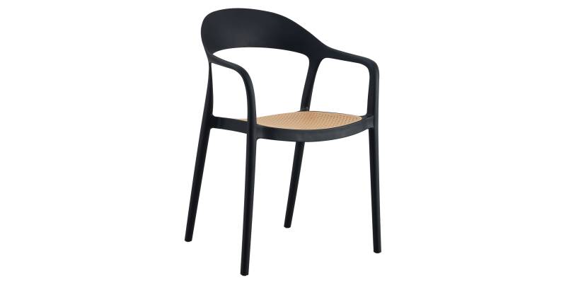 ΠΟΛΥΘΡΟΝΑ ΠΟΛΥΠΡΟΠΥΛΕΝΙΟΥ CLEO HM5935.02 ΜΑΥΡΗ ME ΜΠΕΖ ΨΑΘΑ 57x53x81Υ