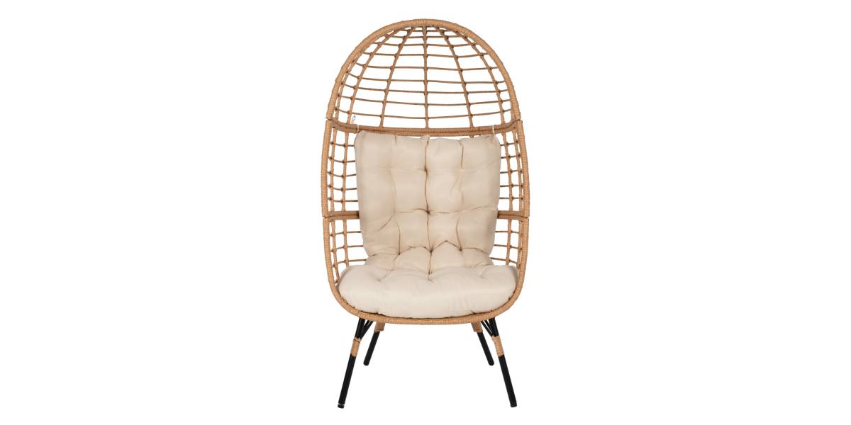 ΠΟΛΥΘΡΟΝΑ Τ.ΦΩΛΙΑ RATTAN HM5869.01 ΜΕΤΑΛ. ΠΟΔΙΑ ΜΑΥΡΑ 77x72x148 εκ.