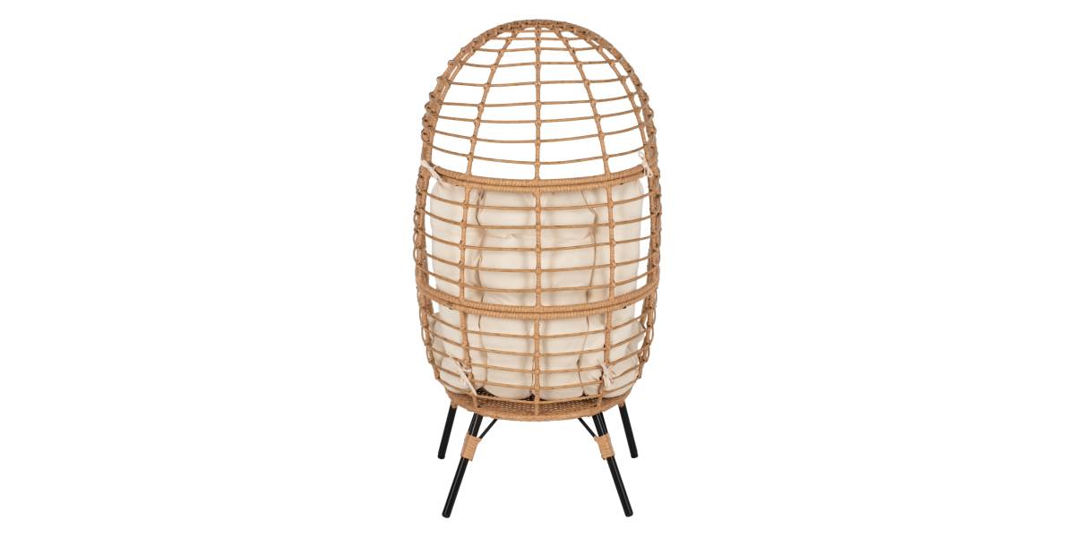 ΠΟΛΥΘΡΟΝΑ Τ.ΦΩΛΙΑ RATTAN HM5869.01 ΜΕΤΑΛ. ΠΟΔΙΑ ΜΑΥΡΑ 77x72x148 εκ.