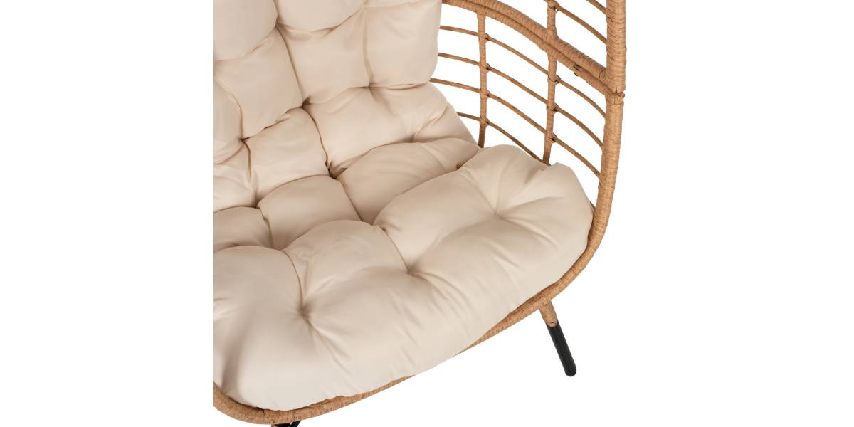 ΠΟΛΥΘΡΟΝΑ Τ.ΦΩΛΙΑ RATTAN HM5869.01 ΜΕΤΑΛ. ΠΟΔΙΑ ΜΑΥΡΑ 77x72x148 εκ.