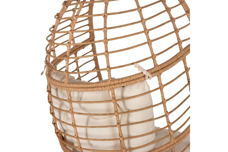 ΠΟΛΥΘΡΟΝΑ Τ.ΦΩΛΙΑ RATTAN HM5869.01 ΜΕΤΑΛ. ΠΟΔΙΑ ΜΑΥΡΑ 77x72x148 εκ.