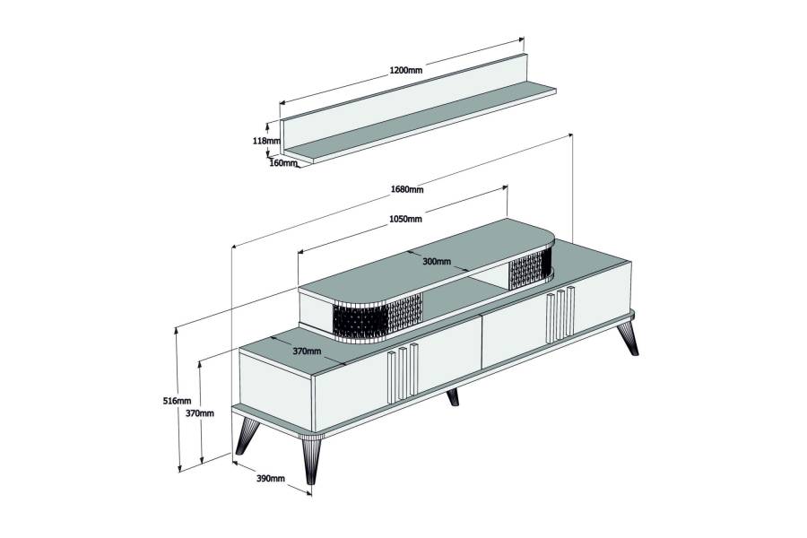 ΣΥΝΘΕΣΗ ΣΑΛΟΝΙΟΥ 2 ΤΜΧ ΚΑΡΥΔΙ HM11848.02