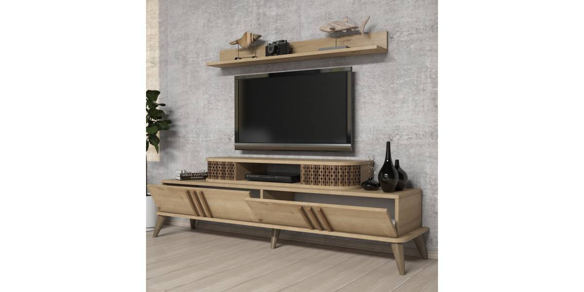 ΣΥΝΘΕΣΗ ΣΑΛΟΝΙΟΥ 2 ΤΜΧ ΦΥΣΙΚΟ OAK HM11848.01