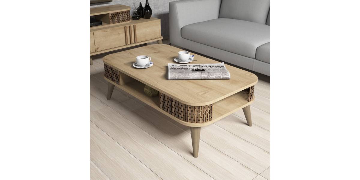 ΣΥΝΘΕΣΗ ΣΑΛΟΝΙΟΥ 2 ΤΜΧ ΦΥΣΙΚΟ OAK HM11848.01