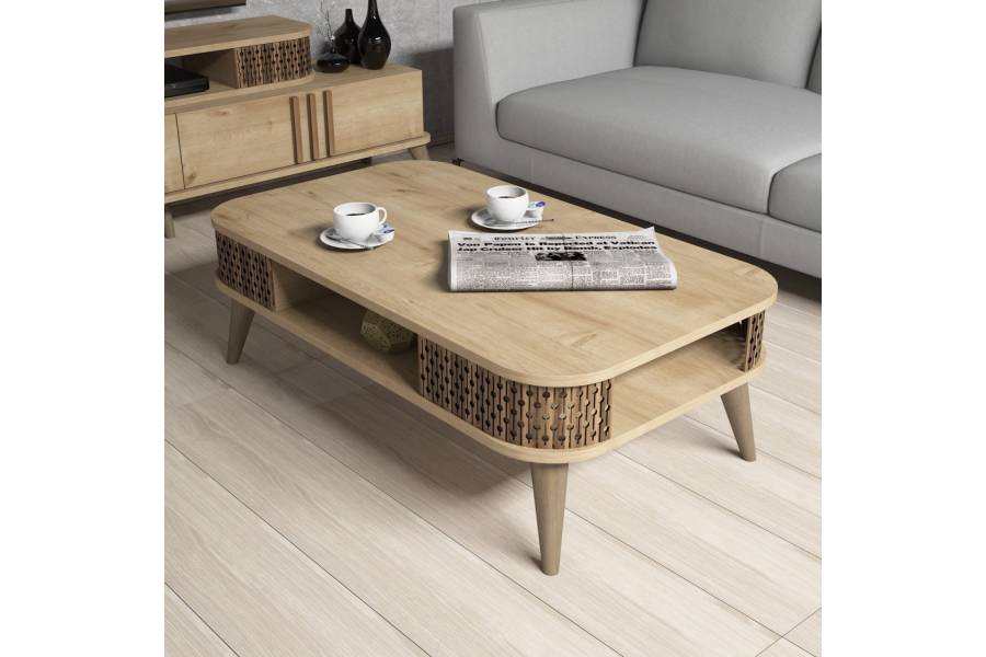 ΣΥΝΘΕΣΗ ΣΑΛΟΝΙΟΥ 2 ΤΜΧ ΦΥΣΙΚΟ OAK HM11848.01