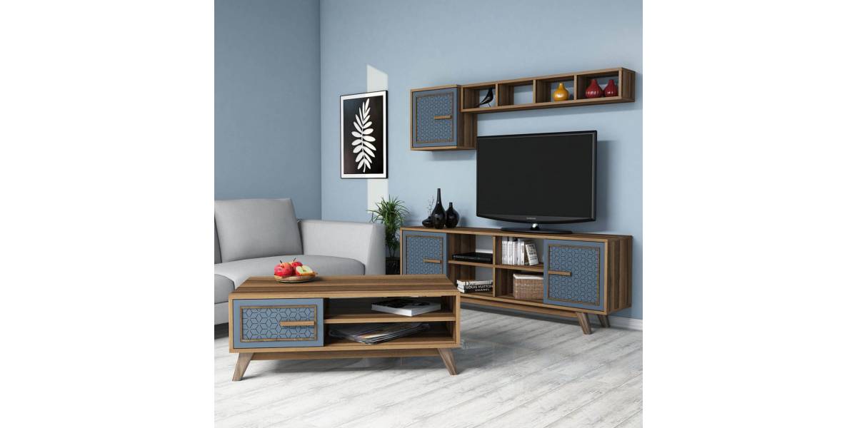 ΣΥΝΘΕΣΗ ΣΑΛΟΝΙΟΥ ΜΕΛΑΜΙΝΗΣ 2ΤΜΧ ΚΑΡΥΔΙ-ΜΠΛΕ HM11852.02