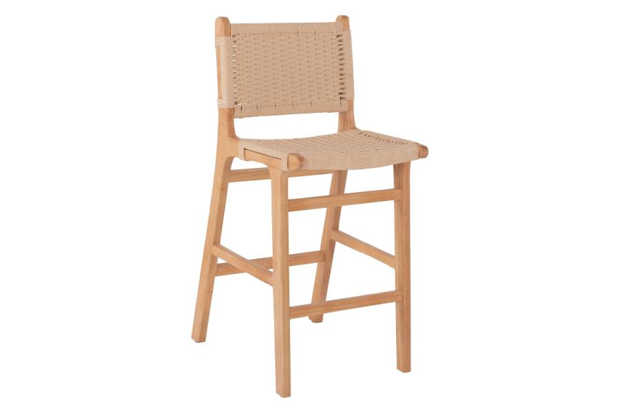 ΣΚΑΜΠΟ ΜΕΣΑΙΟΥ ΥΨΟΥΣ HM9332.01 RUBBERWOOD & ΣΧΟΙΝΙ- ΦΥΣΙΚΟ ΧΡΩΜΑ 45x46x95Υεκ.