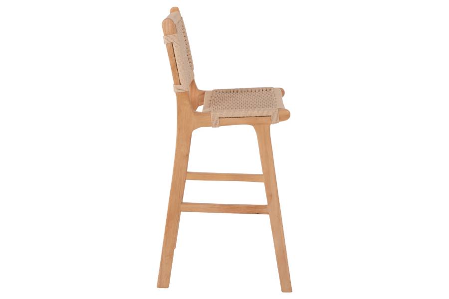 ΣΚΑΜΠΟ ΜΕΣΑΙΟΥ ΥΨΟΥΣ HM9332.01 RUBBERWOOD & ΣΧΟΙΝΙ- ΦΥΣΙΚΟ ΧΡΩΜΑ 45x46x95Υεκ.