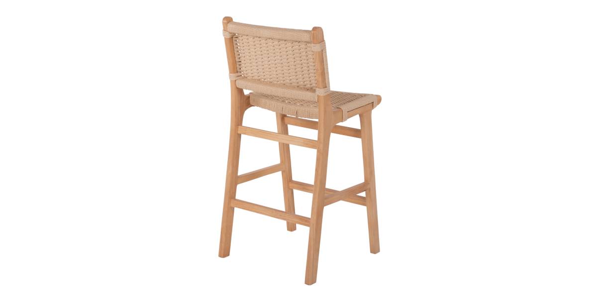 ΣΚΑΜΠΟ ΜΕΣΑΙΟΥ ΥΨΟΥΣ HM9332.01 RUBBERWOOD & ΣΧΟΙΝΙ- ΦΥΣΙΚΟ ΧΡΩΜΑ 45x46x95Υεκ.