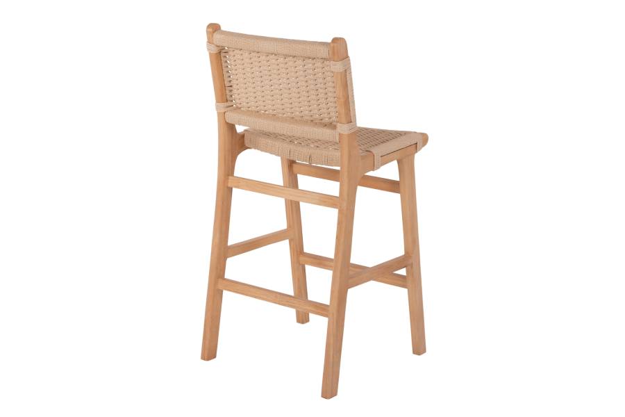 ΣΚΑΜΠΟ ΜΕΣΑΙΟΥ ΥΨΟΥΣ HM9332.01 RUBBERWOOD & ΣΧΟΙΝΙ- ΦΥΣΙΚΟ ΧΡΩΜΑ 45x46x95Υεκ.