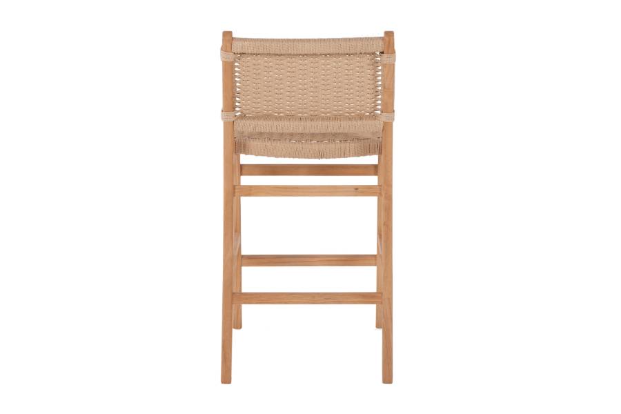 ΣΚΑΜΠΟ ΜΕΣΑΙΟΥ ΥΨΟΥΣ HM9332.01 RUBBERWOOD & ΣΧΟΙΝΙ- ΦΥΣΙΚΟ ΧΡΩΜΑ 45x46x95Υεκ.
